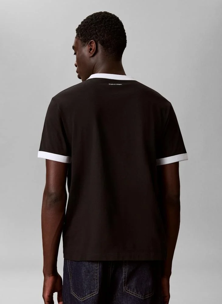 Calvin Klein Jeans Graphic Logo Ringer T-shirt